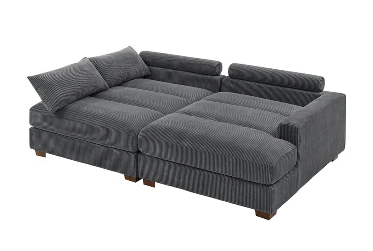 Mordecai Corduroy Sleeper Sofa