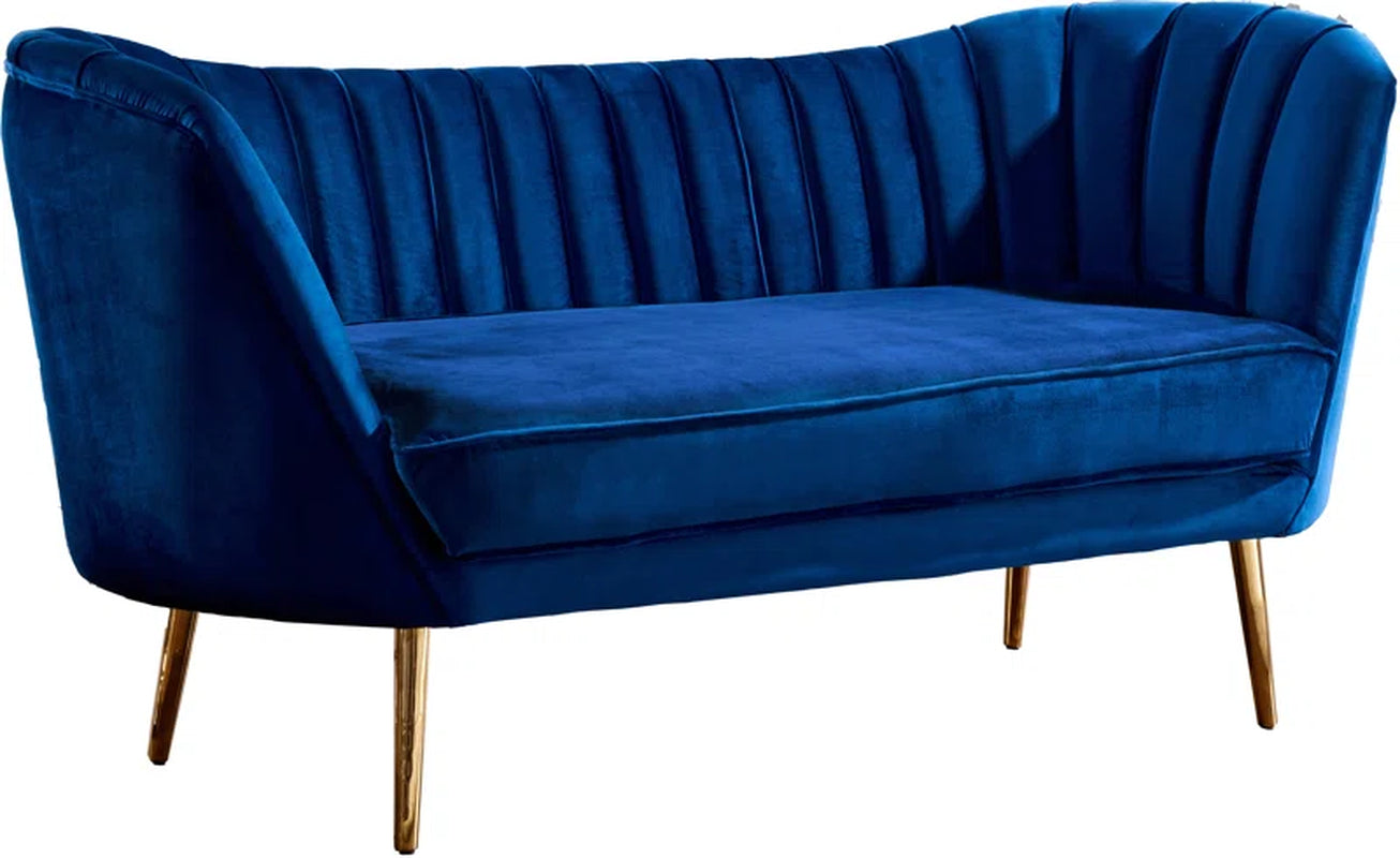 Pearl Velvet Loveseat