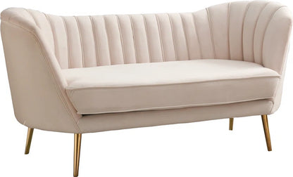 Pearl Velvet Loveseat