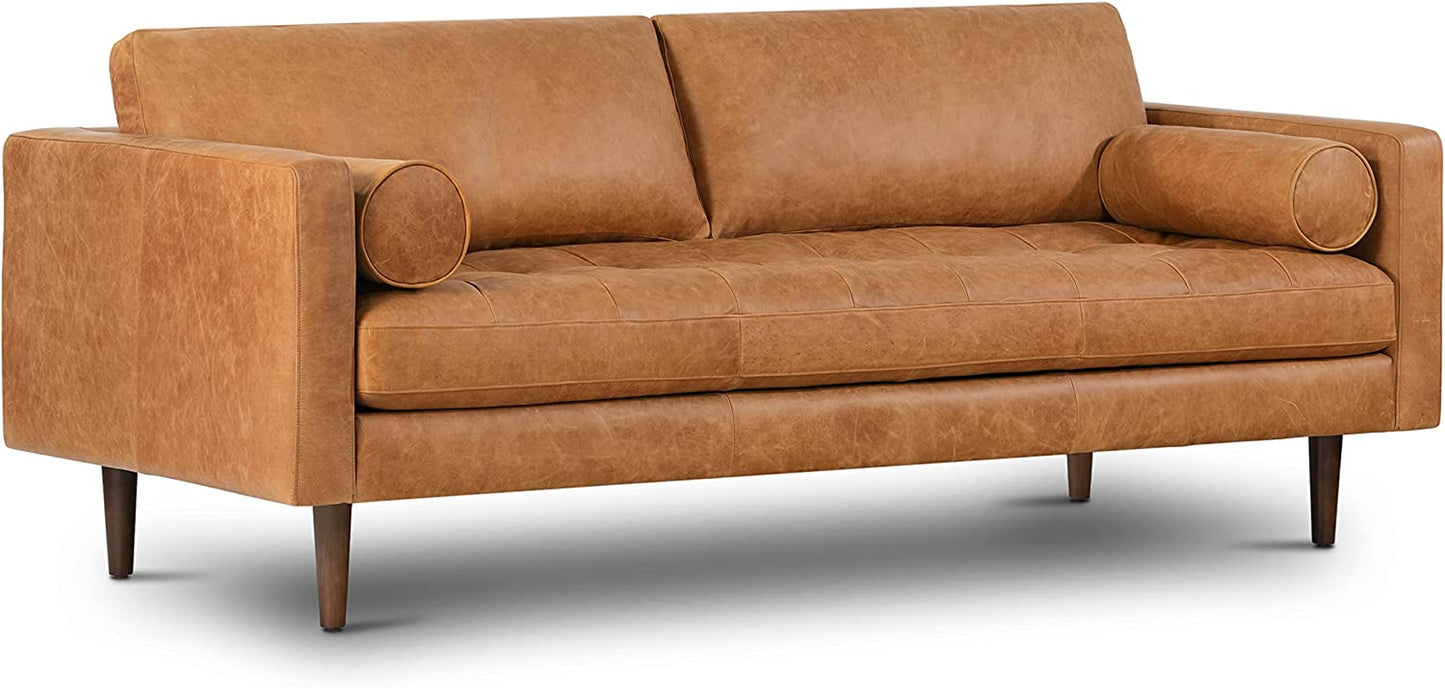 POLY & BARK Italian Leather Sofa