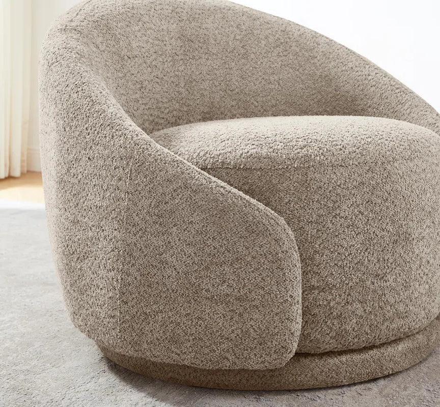 Blaklee Upholstered Swivel Barrel Chair