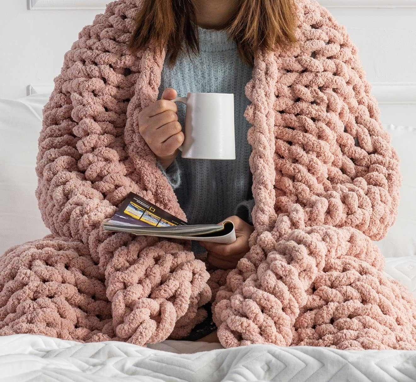 Nordic Cotton knot Blanket 