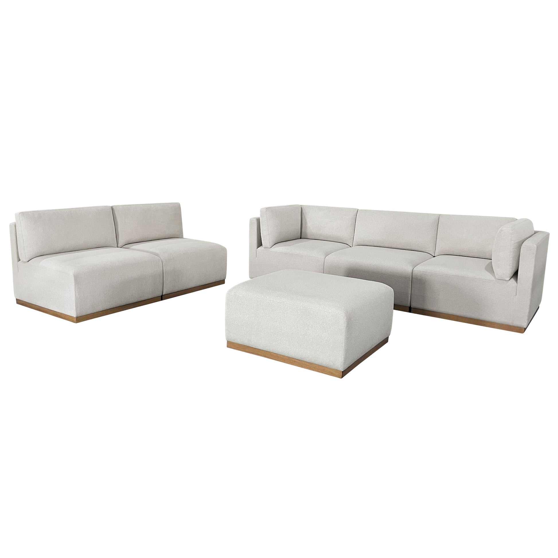 Murphy Fabric Modular Sectional with Ottoman