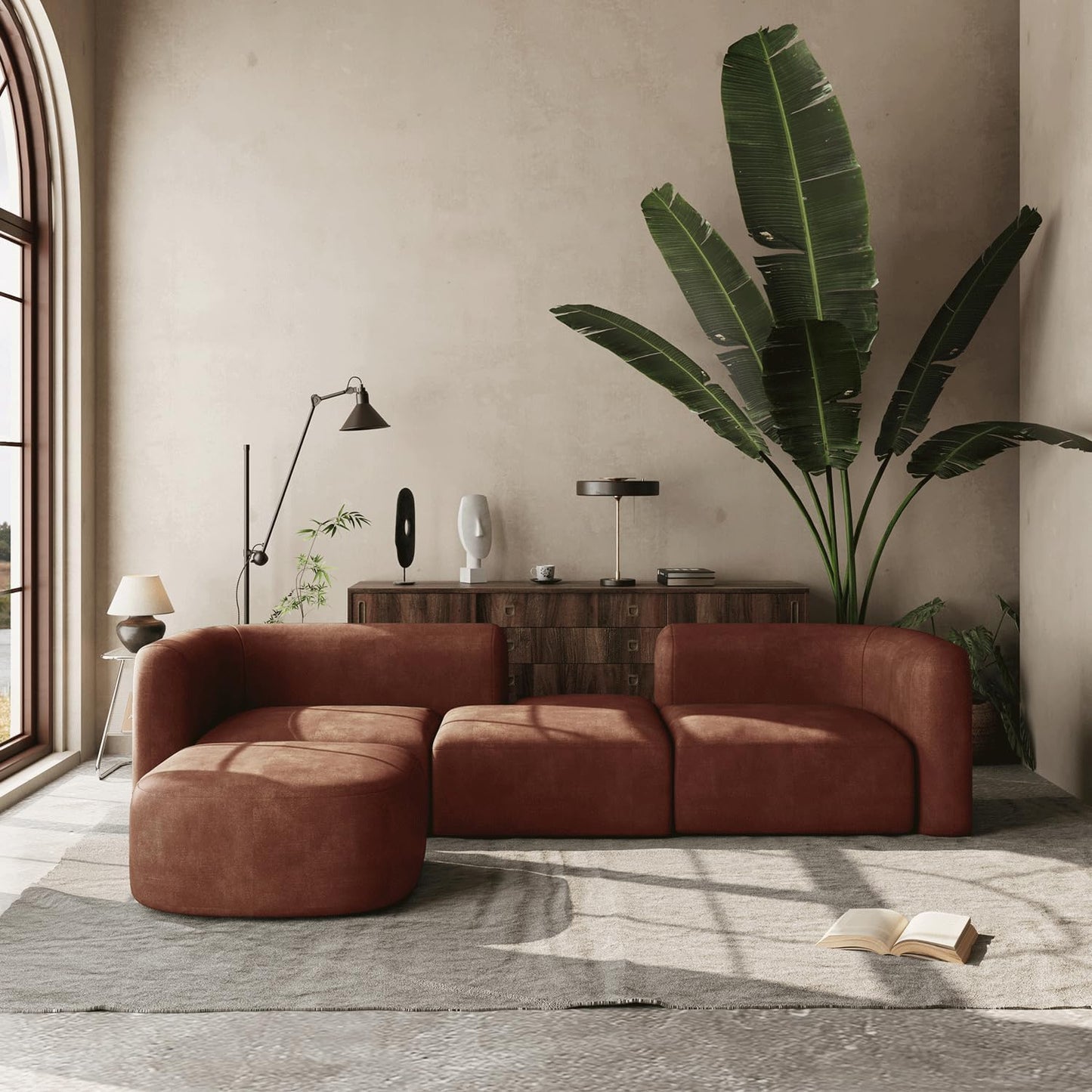 Italian Velvet Sofa