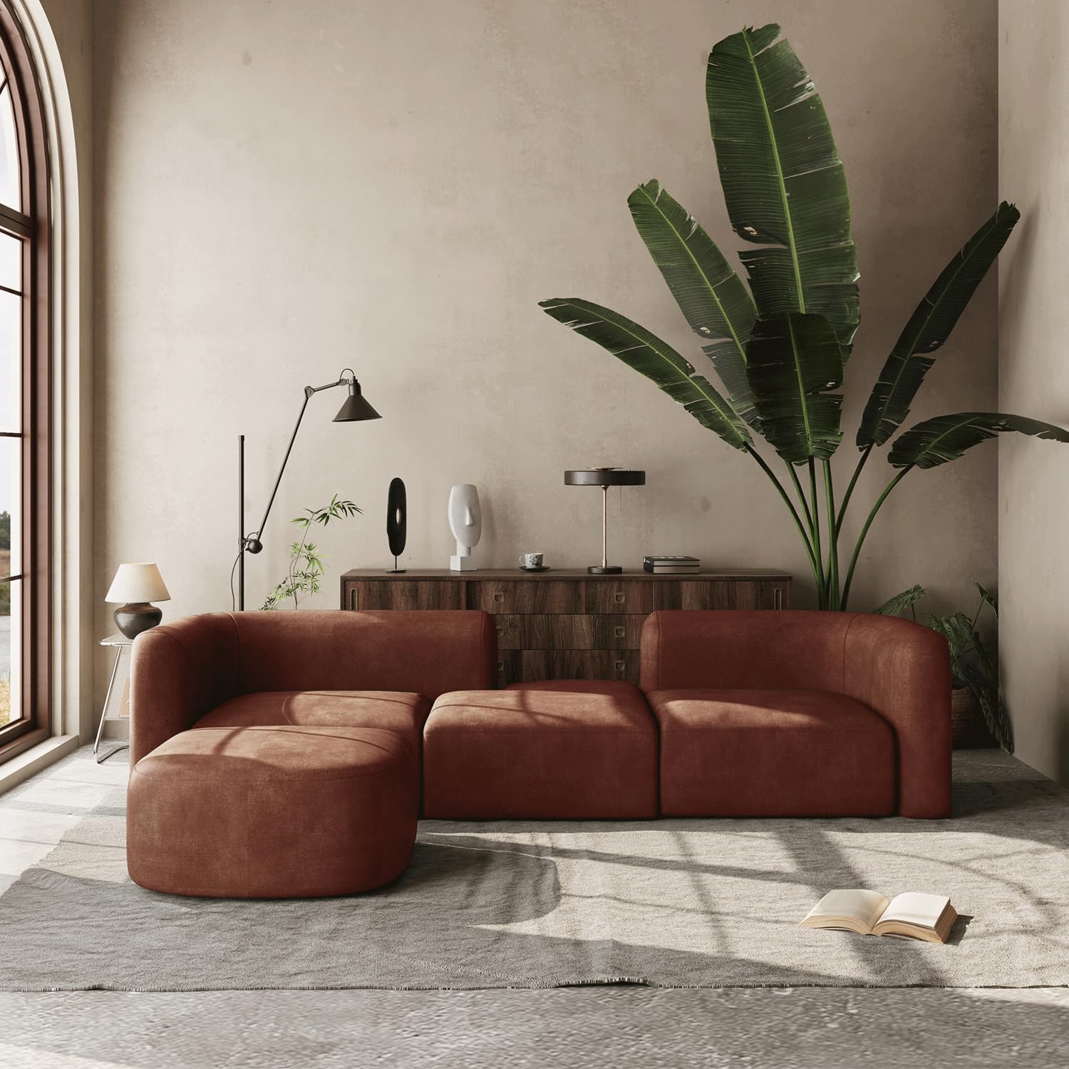 Italian Velvet Sofa