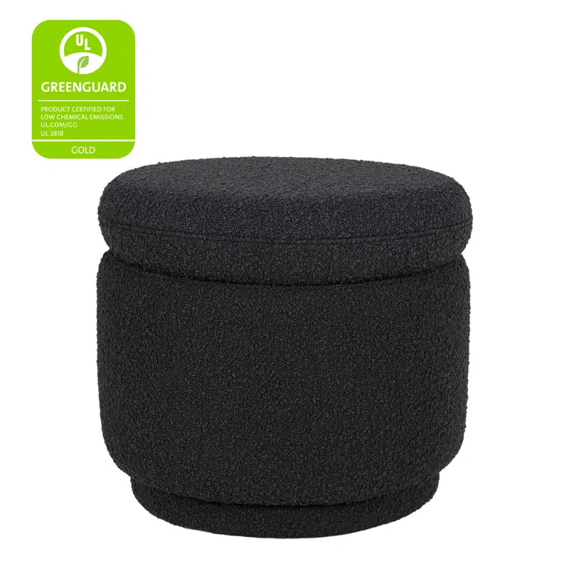 Enoki 21" Wide round Storage Ottoman with Storage