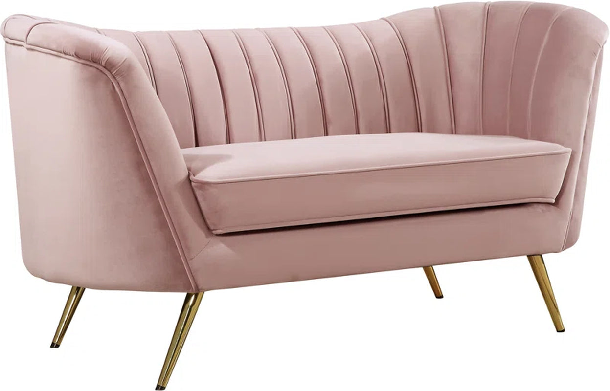 Pearl Velvet Loveseat