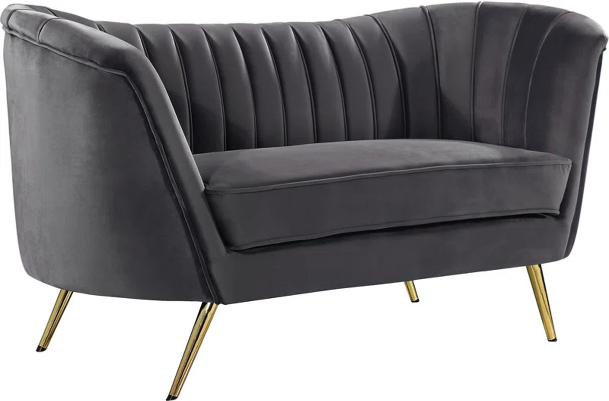 Pearl Velvet Loveseat