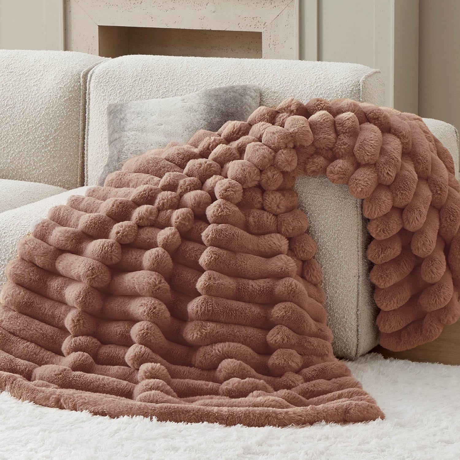 Faux Fur Fluffy Blanket