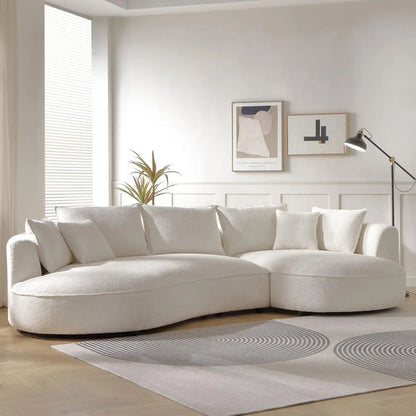 Scandinavian Boucle Sofa