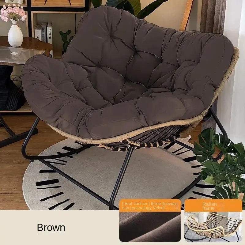 Boucle Bird Nest Rocking Chair