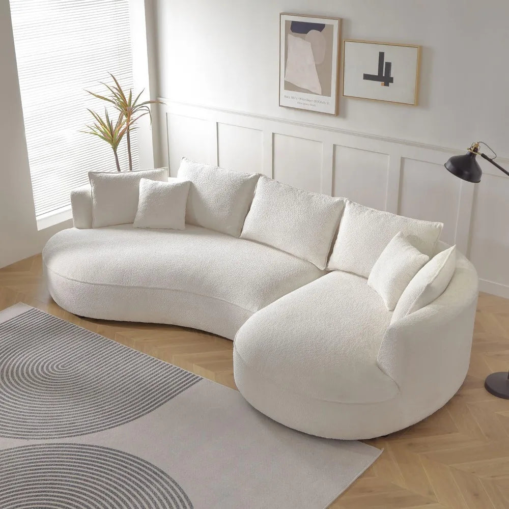 Scandinavian Boucle Sofa