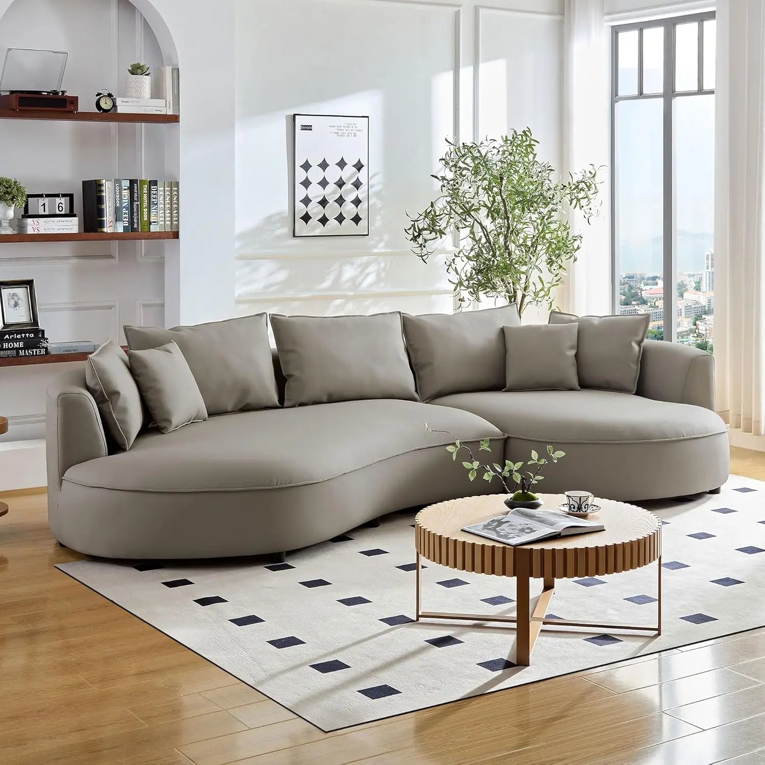 Scandinavian Boucle Sofa