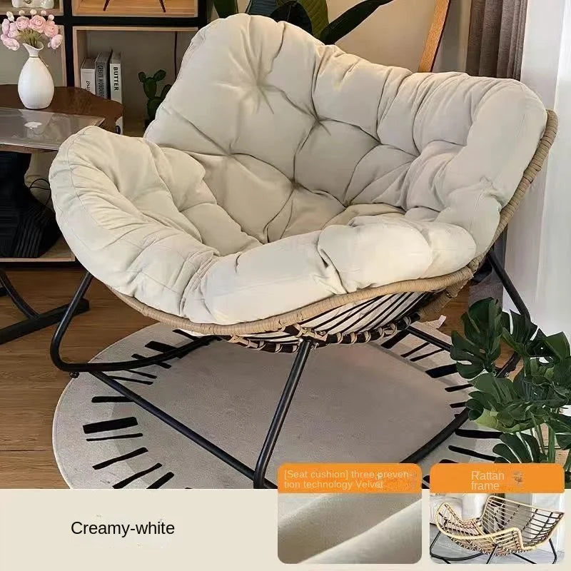 Boucle Bird Nest Rocking Chair