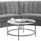 Legend Vansen 141" Modern Velvet Curved Symmetry Sectional Sofa with 6 Pillows, Solid Wood Base, Seats up to 5 People, for Living Room, in Gray Finish