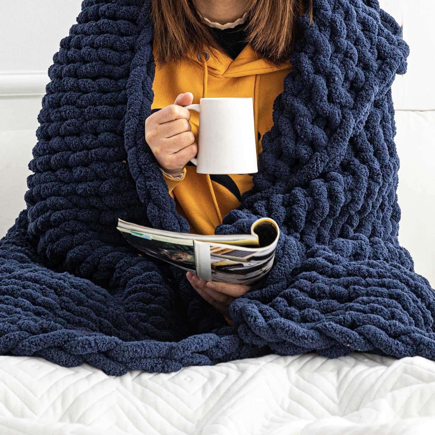 Nordic Cotton knot Blanket 