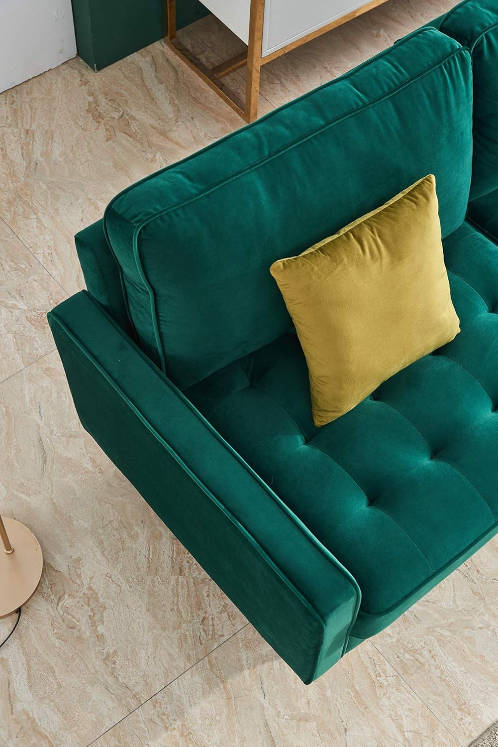 Emerald Velvet Sofa