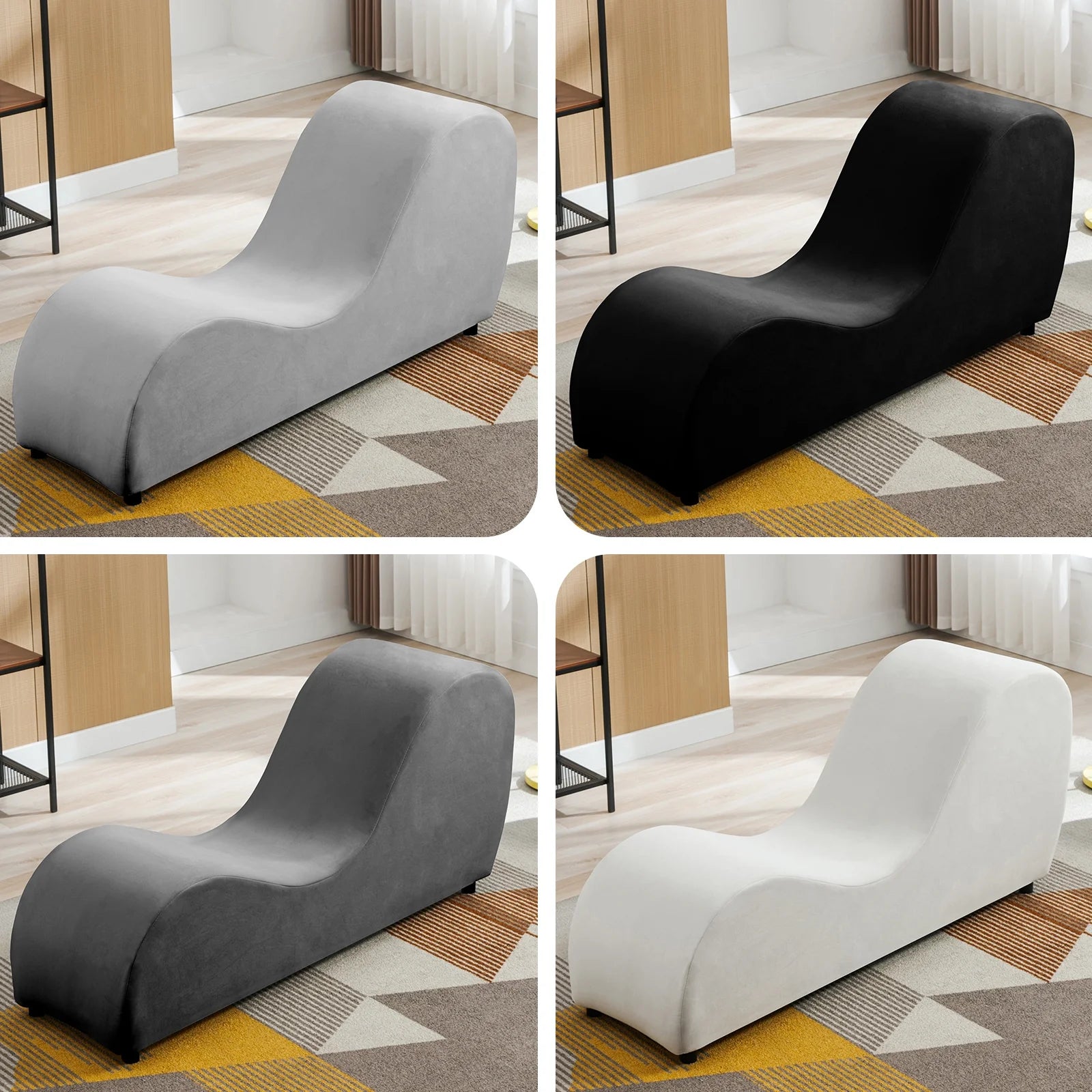 Yoga Velvet Curve Chair