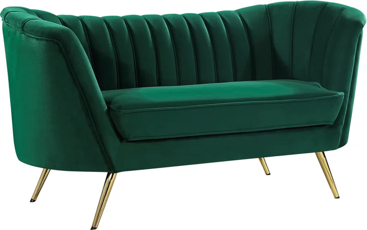 Pearl Velvet Loveseat