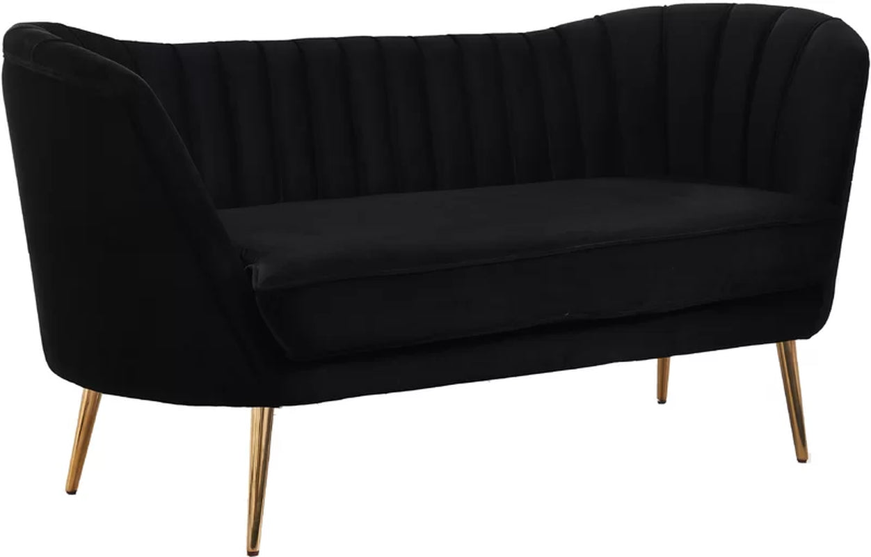 Pearl Velvet Loveseat